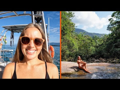 ⛵️Sailing into a beautiful waterfall in Brazil ep.240