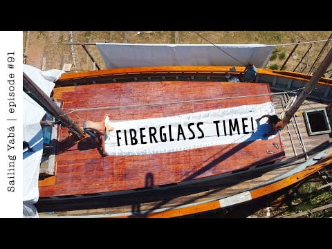 Boat restoration: Our first fiberglass attempt — Sailing Yabá #91