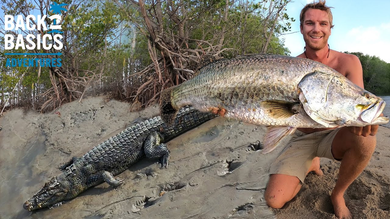 Crocodile Scare Fishing For HUGE BARRAMUNDI! đ¨ (Ep: 18)