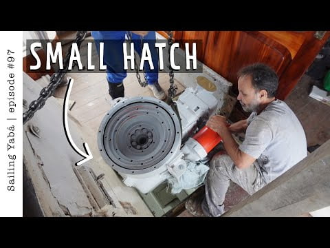 BIG ENGINE INSTALLATION | Fitting a Mercedes 230HP truck engine into our SAILBOAT — Sailing Yabá #97