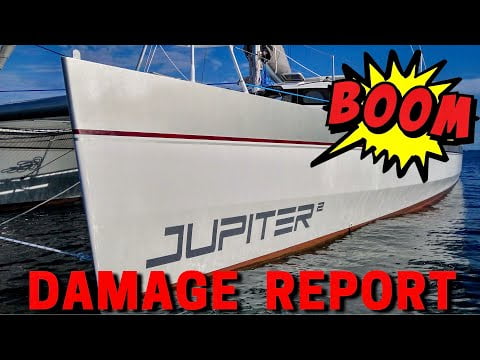 DAMAGE REPORT(Post COLLISION) - Sailing Life on Jupiter EP103