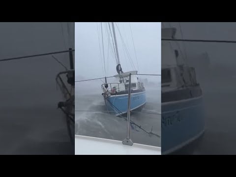 Surviving Hurricane Ian on his boat!