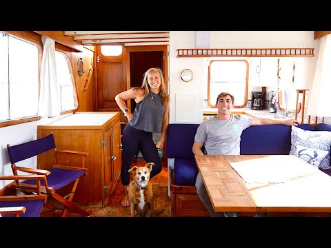 Turning our ROTTING OLD BOAT into a ✨ STUNNING ✨ FLOATING HOME