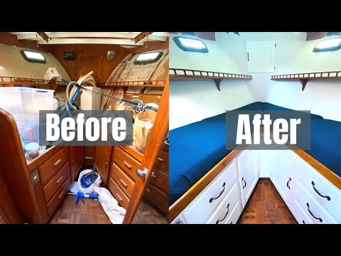 Transforming our boat DUNGEON into a MODERN Guest Berth