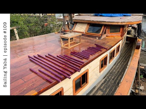 Wooden sailboat pilothouse windows rebuild: finally waterproof! — Sailing Yabá #109