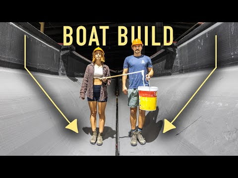 Gluing our New TRIMARAN Together! (Vietnam Factory)