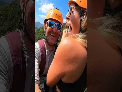 Yup, she’s a screamer! #zipline #screamer #scared