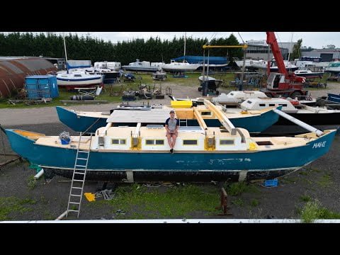 Big Progress on my $2000 Catamaran | Wildling Sailing