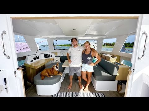 FULL TOUR of our NEW SAILING CATAMARAN the SEAWIND 1170 Hull #1!