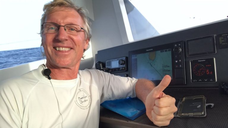 Land ho!!! Barefoot Doctors Sailing live seeing St Lucia after 4000nm from St Helena.