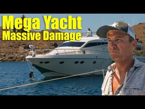 Motor yacht almost destroys my boat!