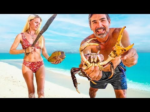 Our Fridges Are Empty, Time to HUNT! Catch & Cook On Uninhabited Island 🦀 S.V. Delos Ep. 430