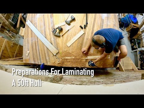 Preparations For Laminating A 50ft Hull - Ep. 364 RAN Sailing