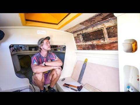 Ripping Out My Boat’s Rotten Interior (So I Can Go Sailing) | Wildling Sailing