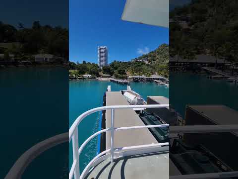 Parking the barge at Hamilton Island 😎#hamiltonisland #hamilton #whitsundays