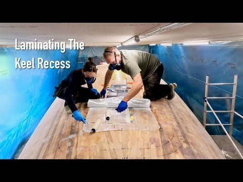 Laminating The Keel Recess - Ep. 370 RAN Sailing