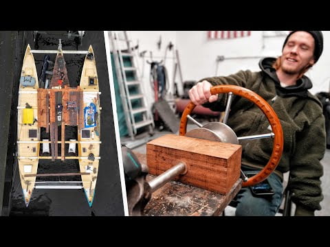 My 'Build-Your-Own' Catamaran Gets A DIY Steering System | Wildling Sailing