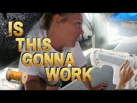 RIPPING upholstery and cushions apart | Learning to sew on a boat | Sailing with the James's (Ep.66)