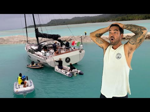 SHOCKING MOMENT HUGE YACHT RUNS AGROUND ON A REEF 😲👀 - (Episode 245)