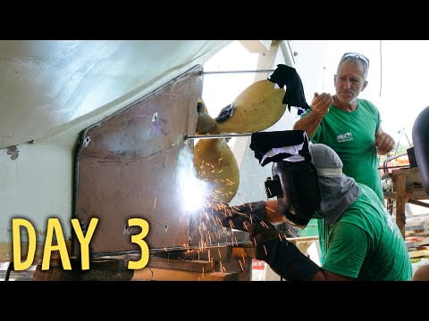 Why would we WELD the keel of a WOODEN boat? Daily episodes #3 — Sailing Yabá 171