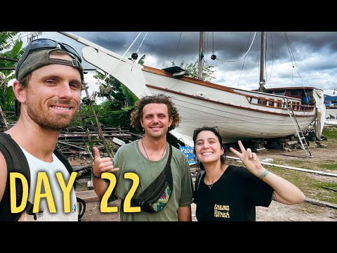 Boat rebuild: we can finally say SHE FLOATS! (+ boat flips and needs big fixes) — Sailing Yabá 190