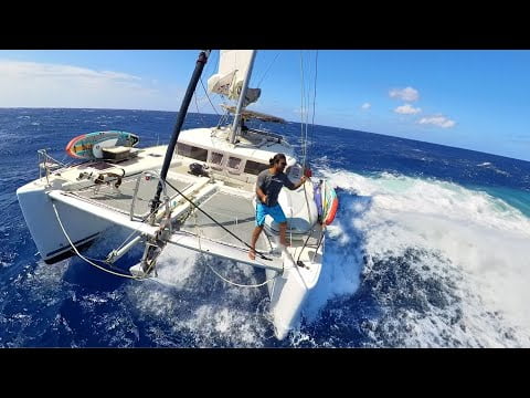 The BIGGEST SEAS we have EVER sailed in!! - (Episode 246) #sailing #catamaran