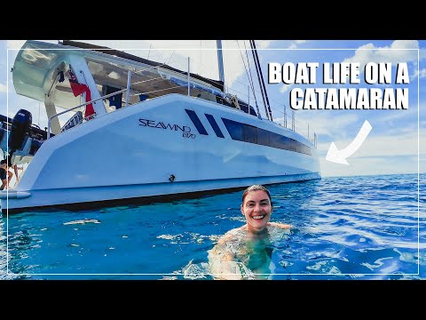 Catamaran Sailing- A Day in the Life of a Liveaboard Couple!