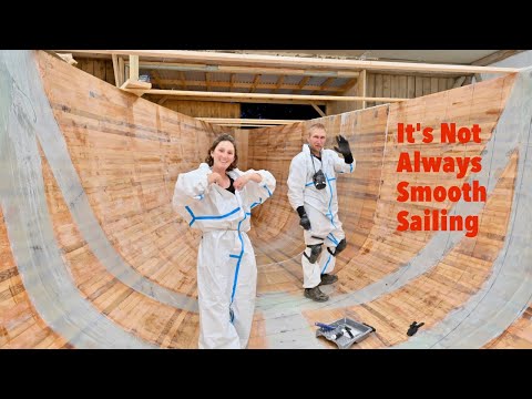 Fiberglassing In Winter Was Way Easier - Ep. 403 RAN Sailing