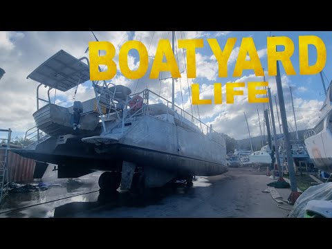 Inside Scoop on a Boatyard: Hauling Boats Out of the Water | Sailing with the James's (Ep. 93)