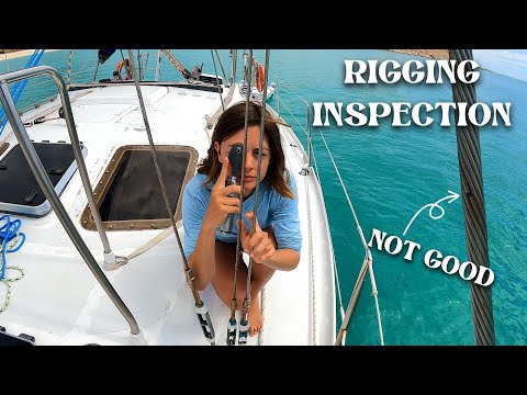 DIY Standing Rigging Inspection on Aluminum Sailboat: Chuffed Adventures S6Ep24