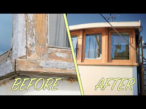 The Sailing Ship Restoration Continues: Refitting the Wooden Wheelhouse and a Space Toilet!