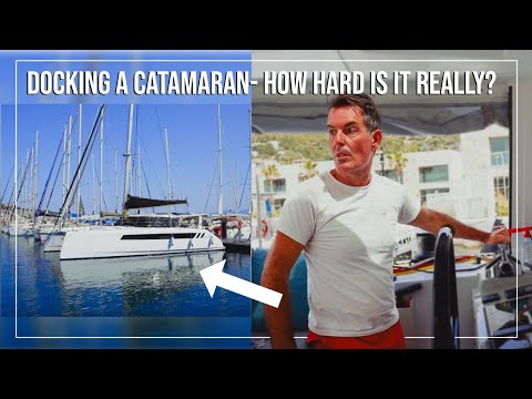 Catamaran Manoeuvring: How Hard is it to Dock a Catamaran? | First Med Mooring on RR2