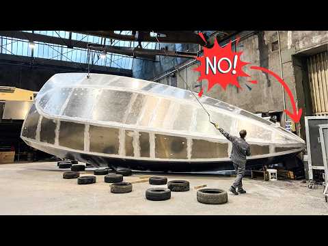 ⛵️ The TENSE MOMENT of flipping our 43ft aluminum sailboat!! 🤯Ep.350