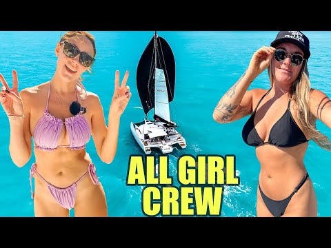 Sailing with all girl crew in the floirda keys