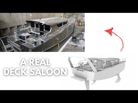 ⛵️Building a Real Aluminum Deck Saloon Sailboat!! Ep.355