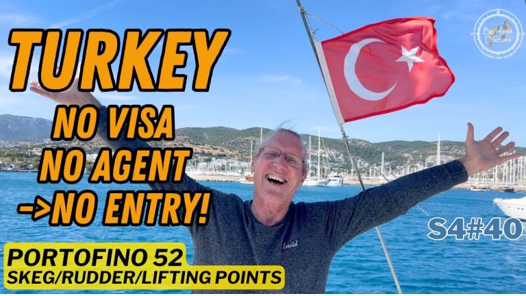 S4#40. TURKEY - No Agent, No Visa, NO ENTRY! Portofino 52 Update - Skeg, Rudder and Lifting points.