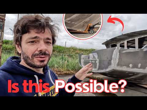 ⛵️ Moving a 43ft Aluminum boat with little wheels!! 🤯 Ep. 362