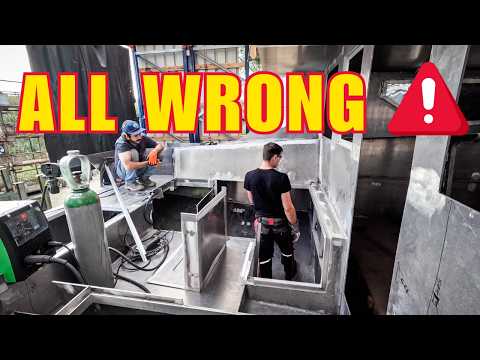 ⛵️ A NIGHTMARE! 🤯 We Had to CUT OUT most of our sailboat's Cockpit (It Was Fully Welded!) Ep.365