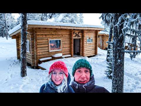 -40°F COLD at Our New Home Base (Finnish Log Cabin)