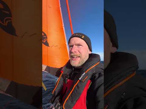 An windy OFFSHORE tour 40 miles offshore🌊💨 #sailing #ocean #waves