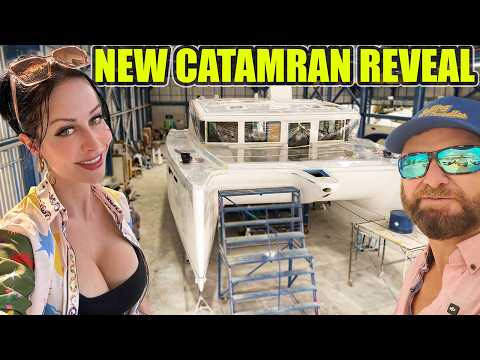 FIRST Look at Our New $1.5M Catamaran! It’s Almost Ready…