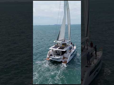 First sail and seatrial on my Island Spirit 525e #sail #seatrial