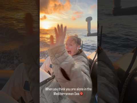Nothing like jump scaring Silje a bit in the middle of the Mediterranean Sea👹