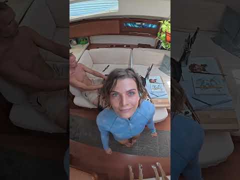 who's idea was the viewing window 😭🤢 #boat #underwater #ocean #digitalnomad