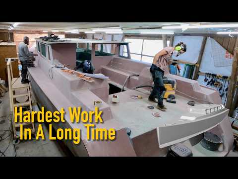 Will the Sanding EVER End? Building Our Dreamboat - Ep. 503 Ran Sailing
