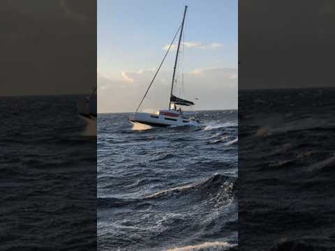 When the weather says No, but the charter boat has to be back to the marina anyway . ⛵💨🌊